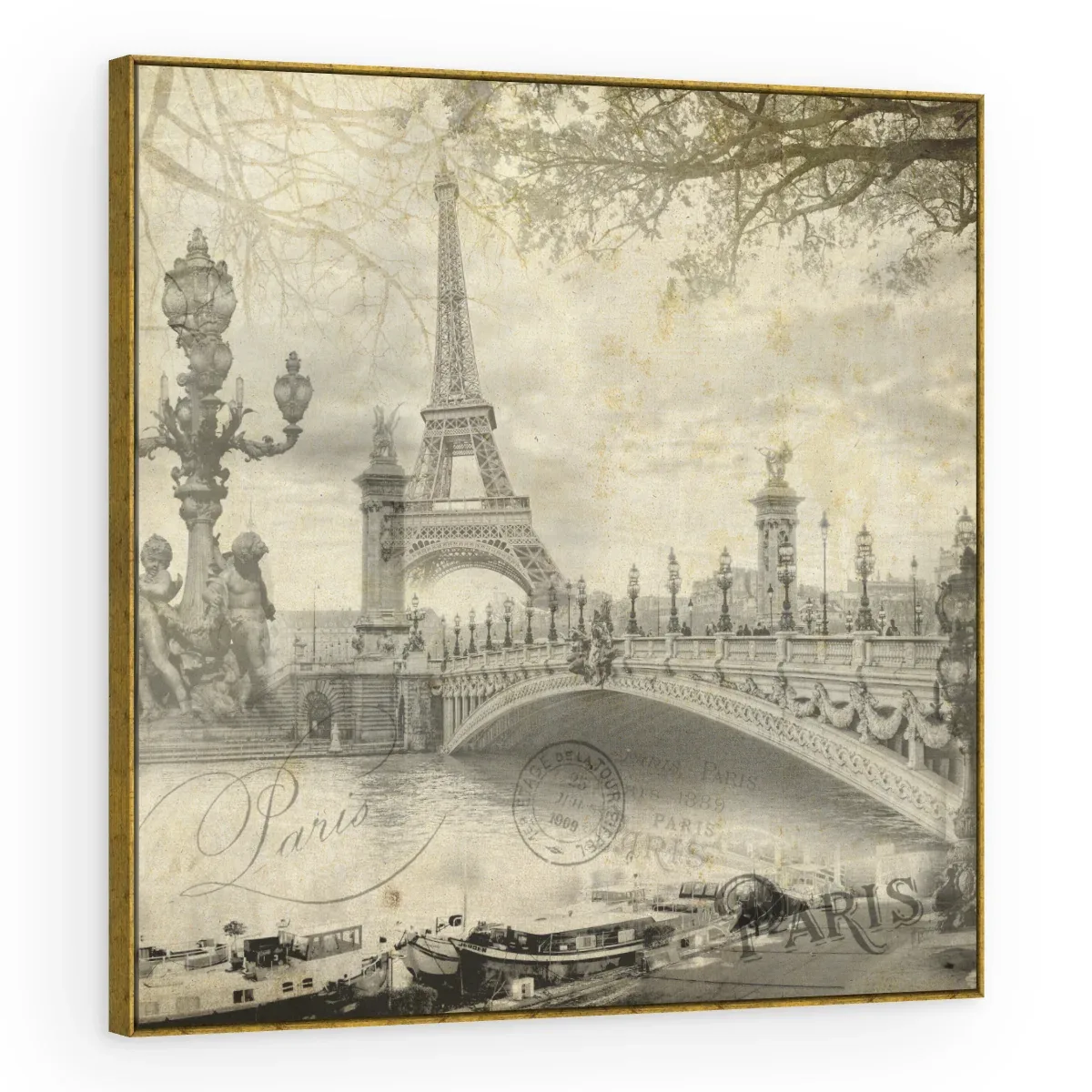 Quadro Decorativo Canvas Paris Vintage - CI0135