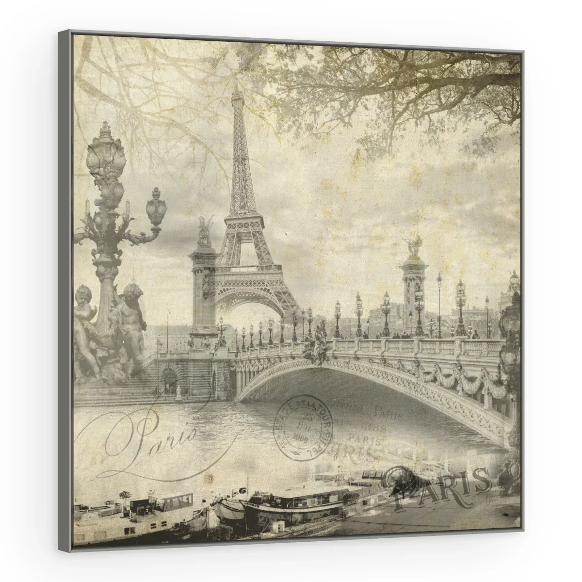 Quadro Decorativo Canvas Paris Vintage - CI0135