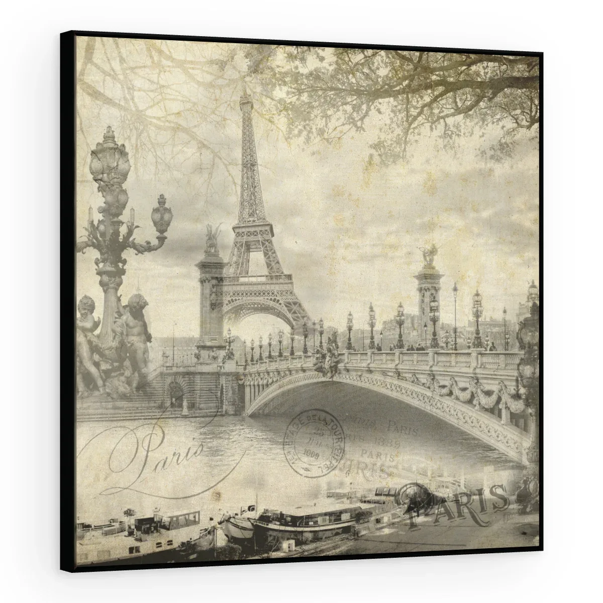 Quadro Decorativo Canvas Paris Vintage - CI0135