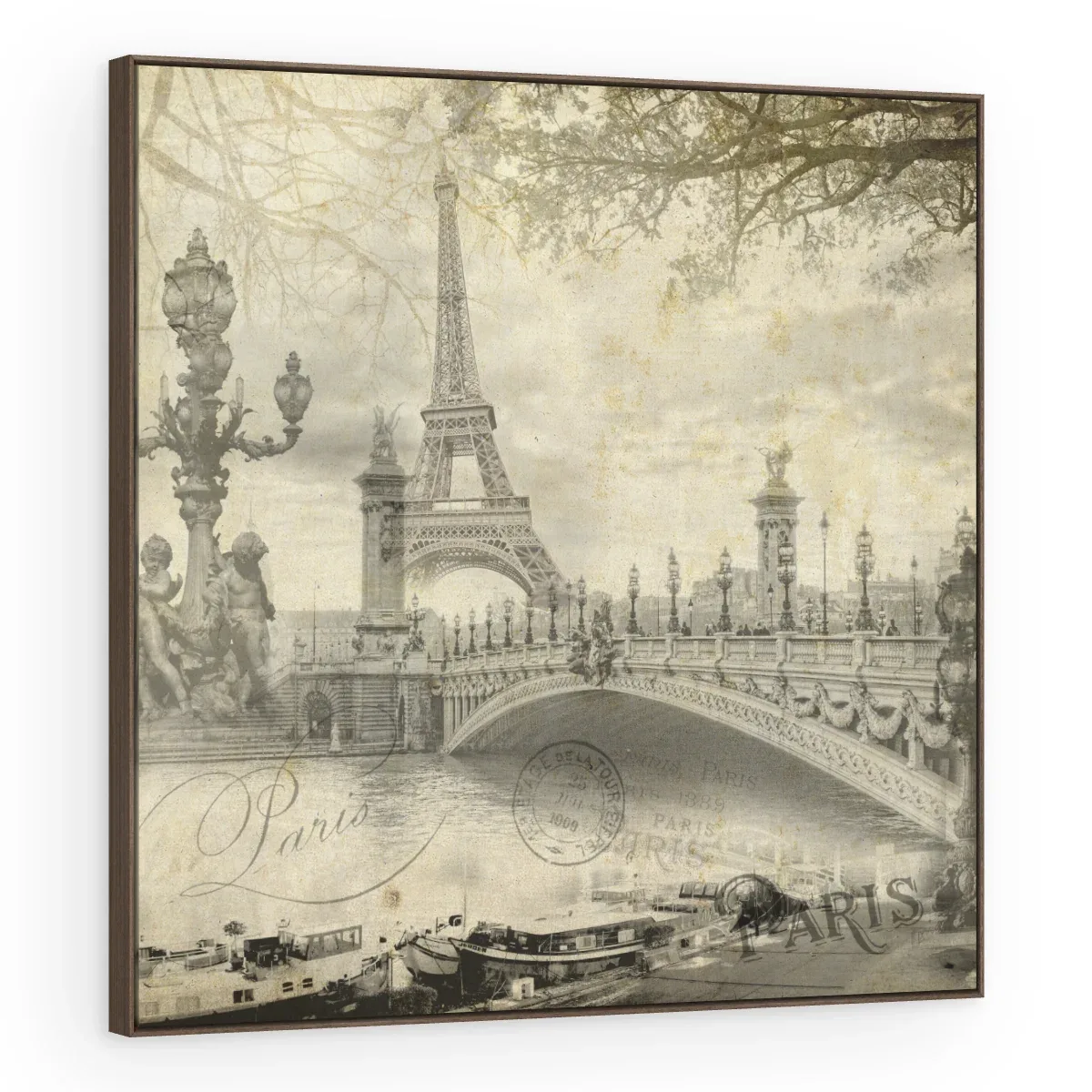 Quadro Decorativo Canvas Paris Vintage - CI0135