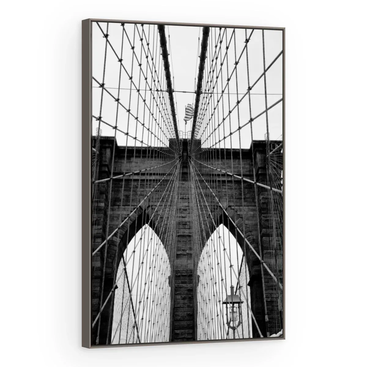 Quadro Decorativo Canvas Brooklyn Monocromática - CI0136