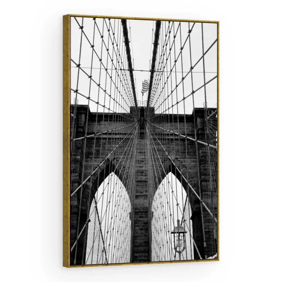 Quadro Decorativo Canvas Brooklyn Monocromática - CI0136
