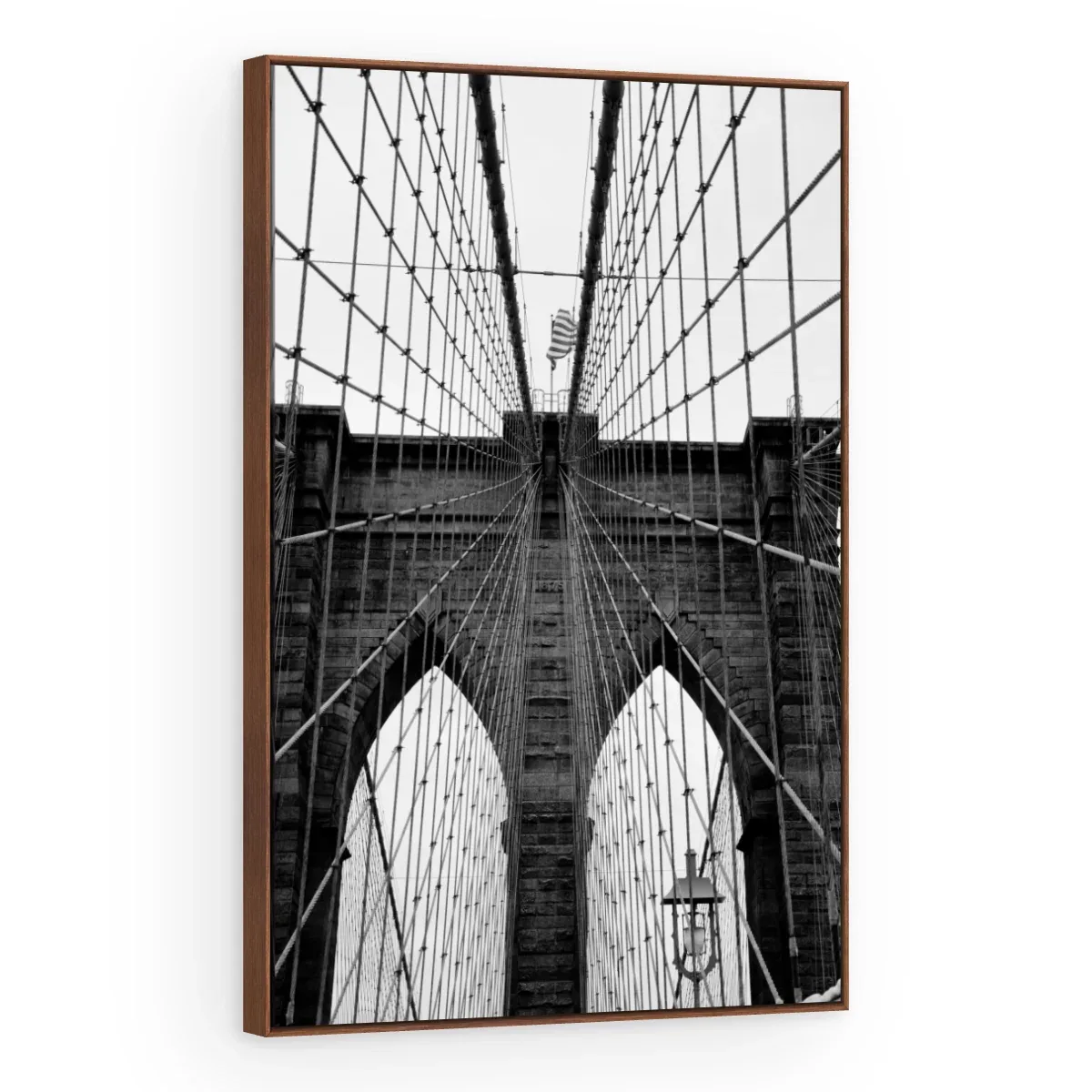 Quadro Decorativo Canvas Brooklyn Monocromática - CI0136