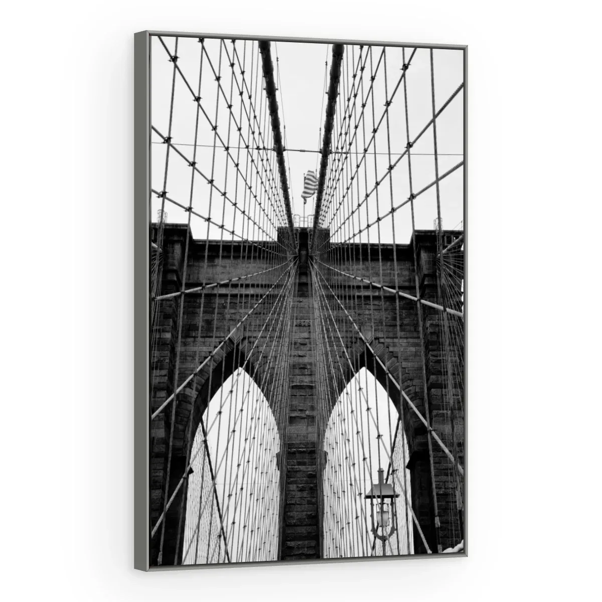 Quadro Decorativo Canvas Brooklyn Monocromática - CI0136