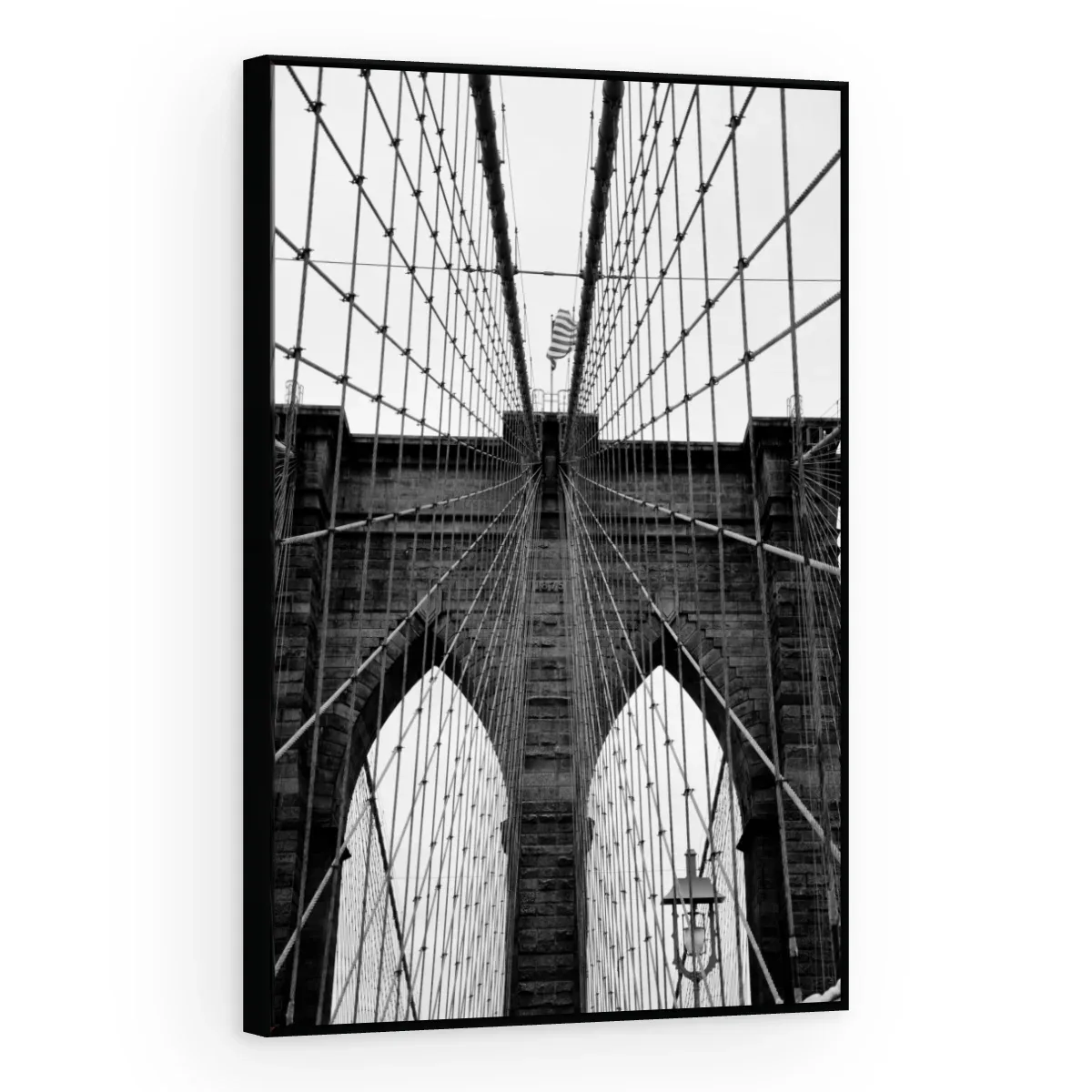 Quadro Decorativo Canvas Brooklyn Monocromática - CI0136