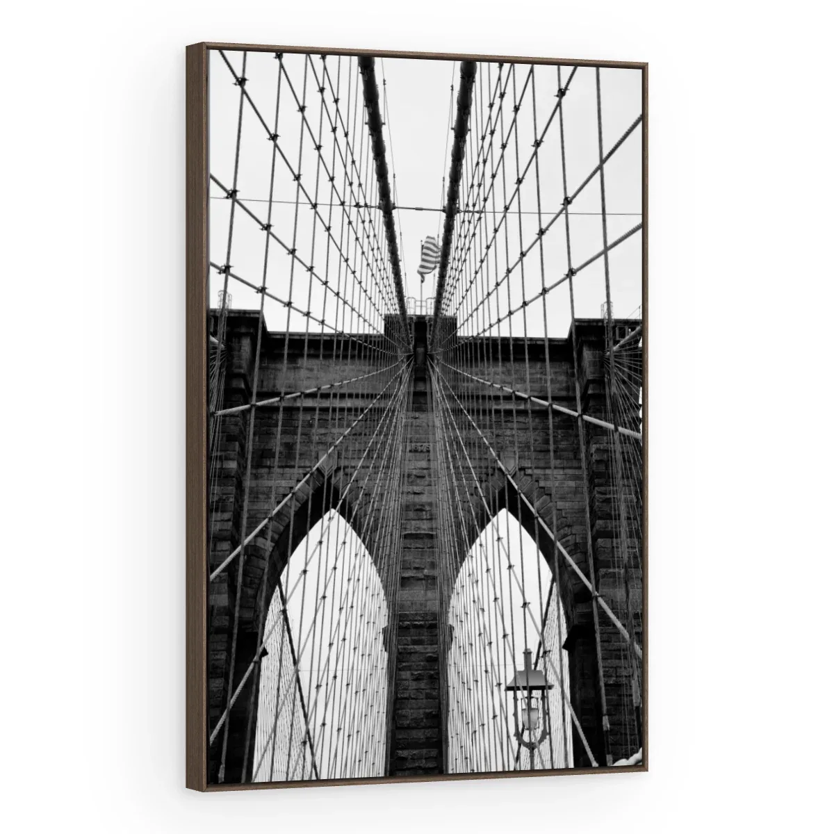 Quadro Decorativo Canvas Brooklyn Monocromática - CI0136