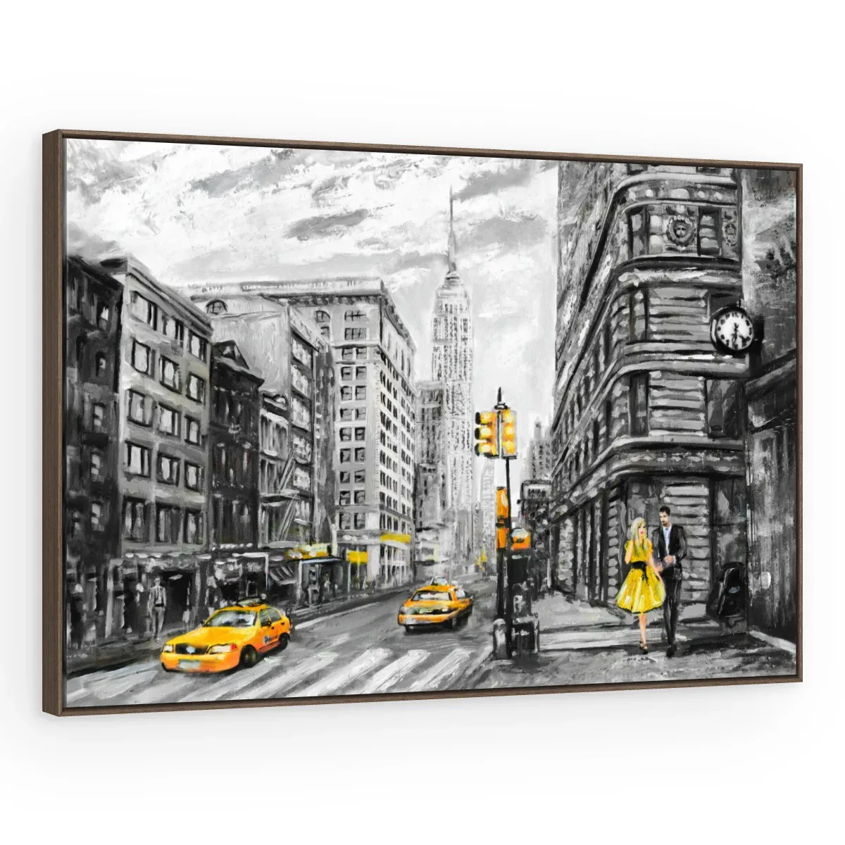 Quadro Decorativo Canvas Manhattan Acinzentada - CI0138