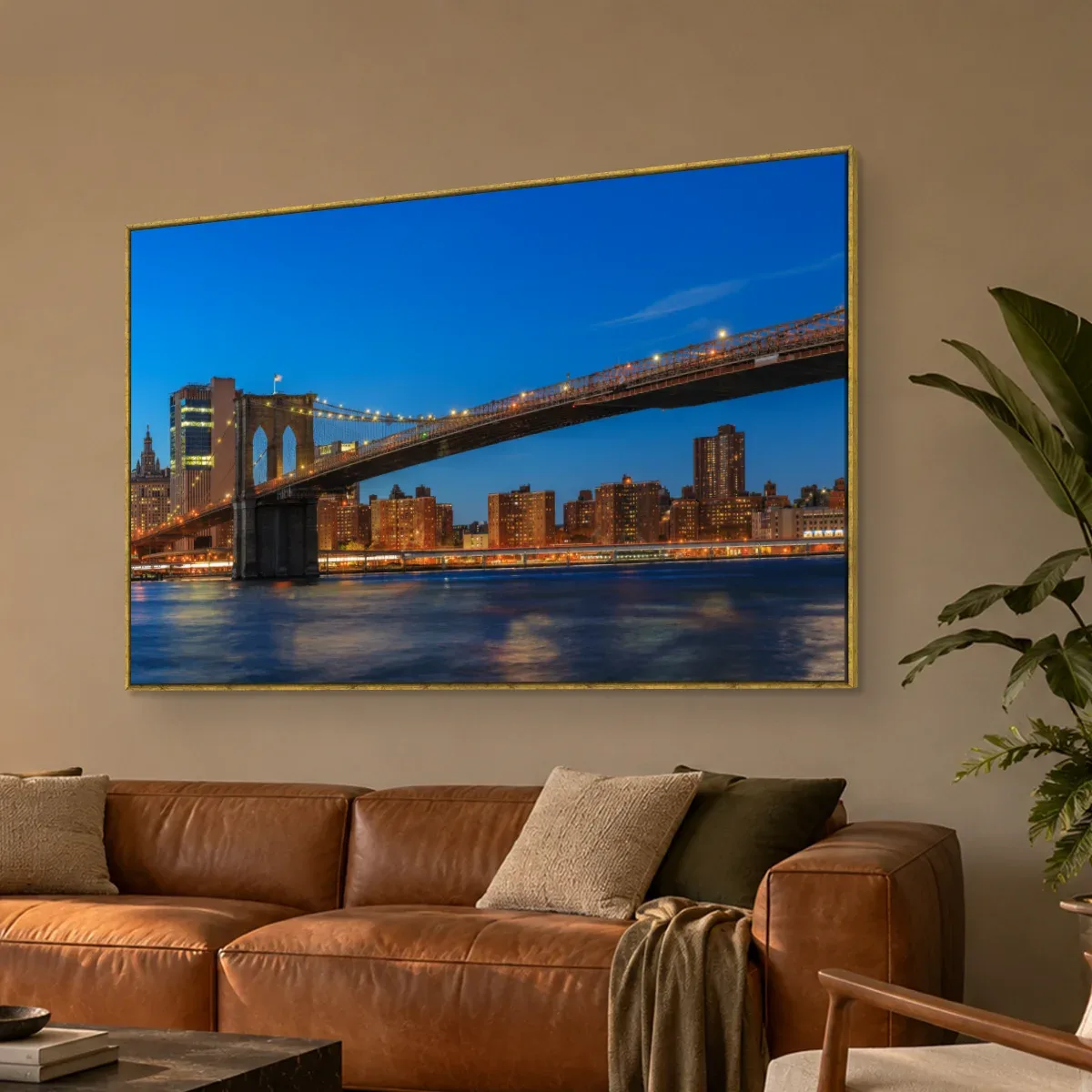 Quadro Decorativo Canvas Brooklyn Panorâmica - CI0141