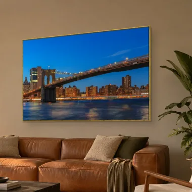 Quadro Decorativo Canvas Brooklyn Panorâmica - CI0141