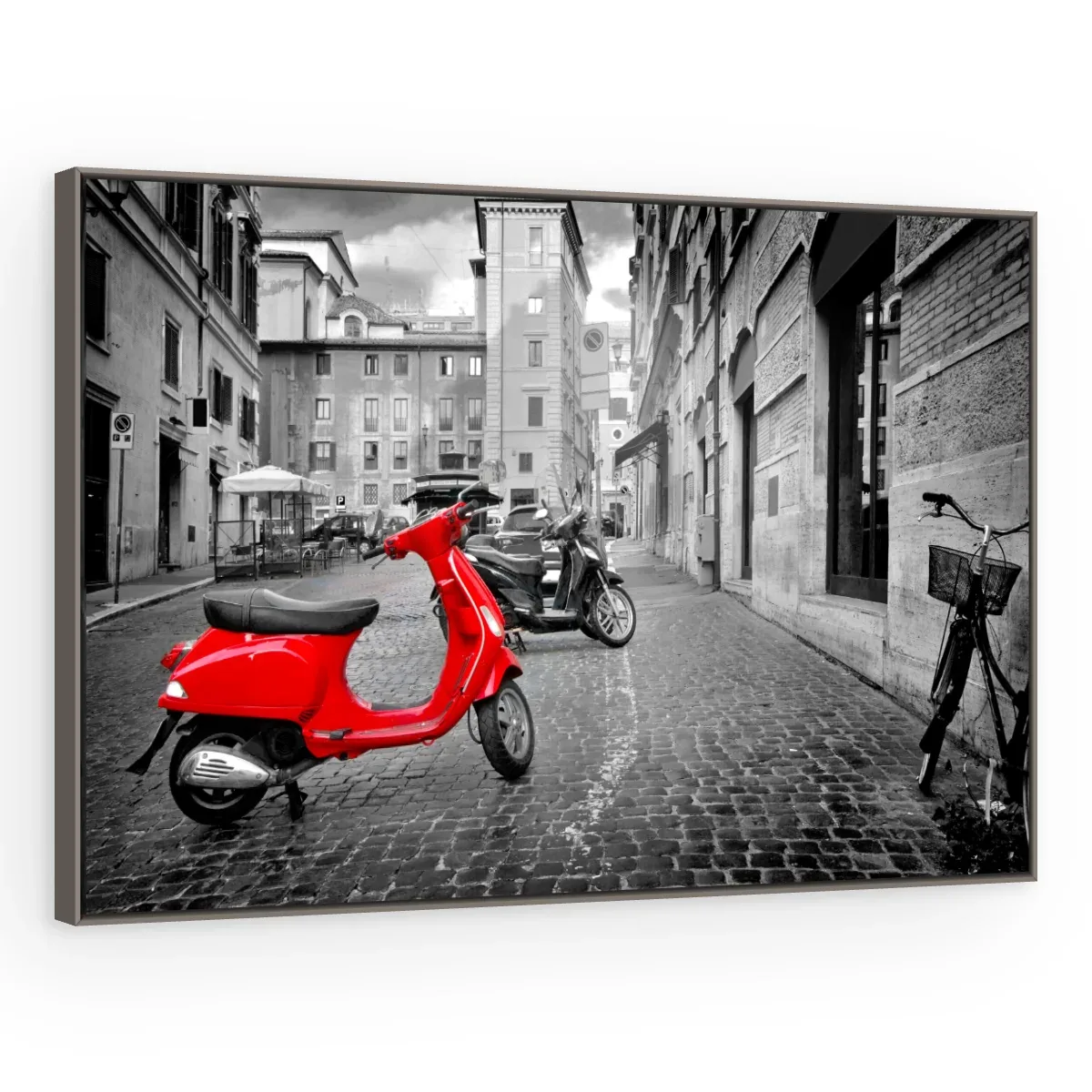 Quadro Decorativo Canvas Vespa Vermelha - CI0142