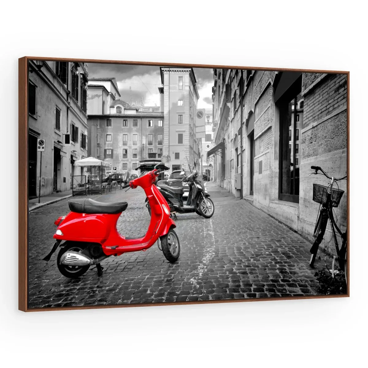 Quadro Decorativo Canvas Vespa Vermelha - CI0142