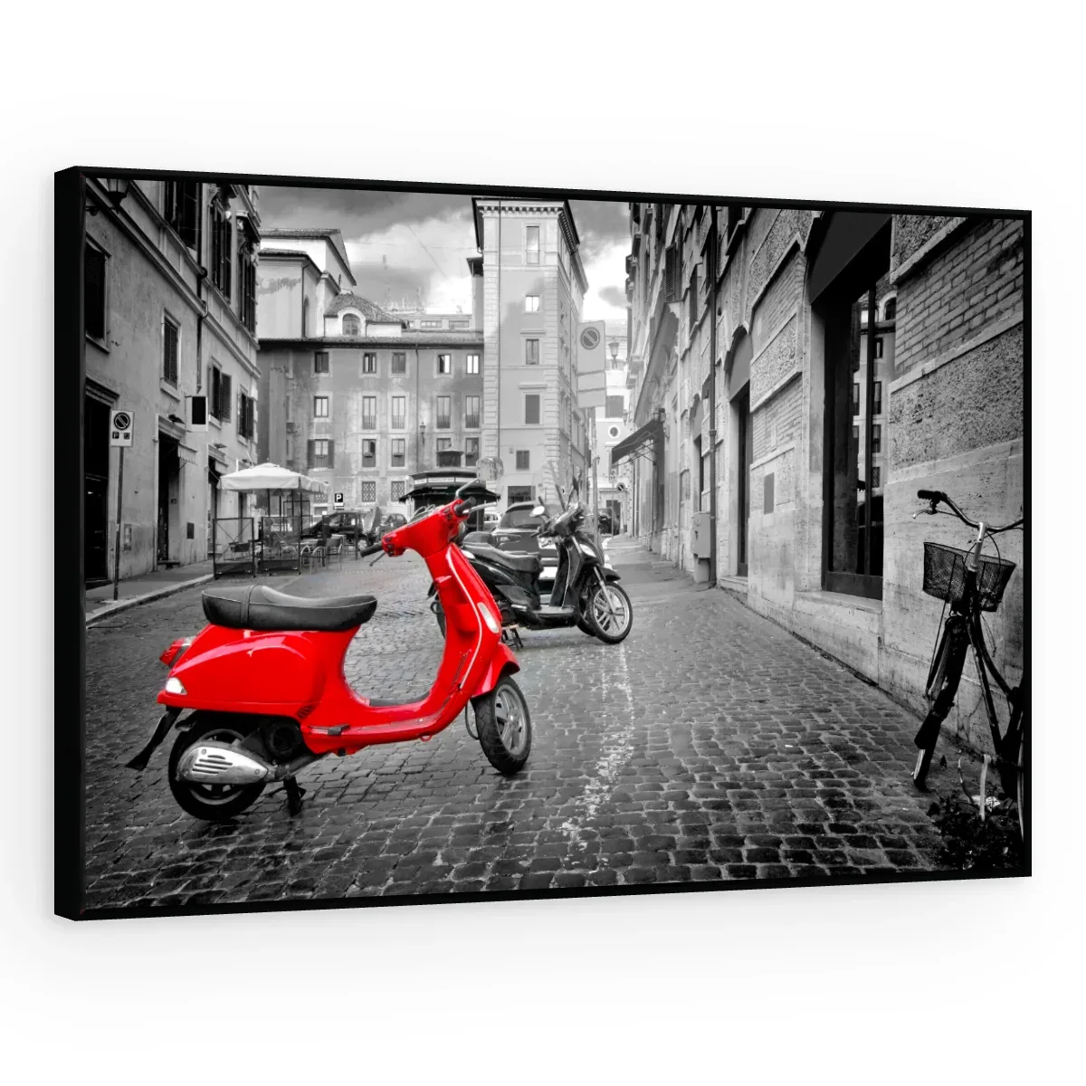 Quadro Decorativo Canvas Vespa Vermelha - CI0142