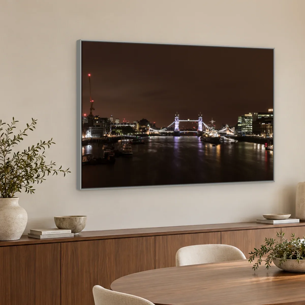 Quadro Decorativo Canvas Tâmisa Noturno - CI0147