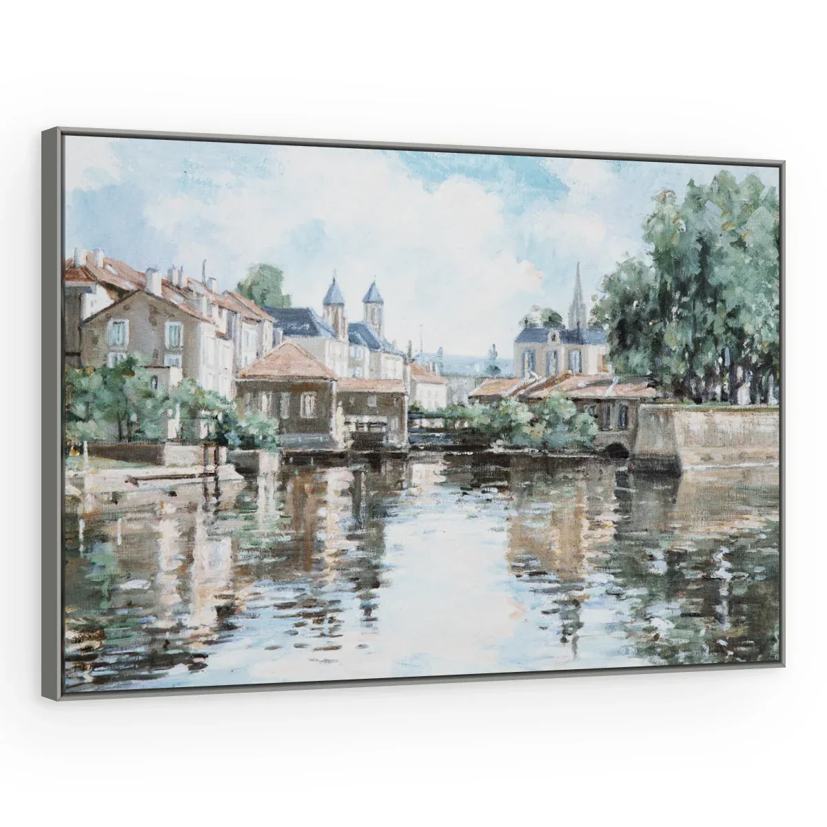 Quadro Decorativo Canvas Vilarejo Aquarela - CI0150