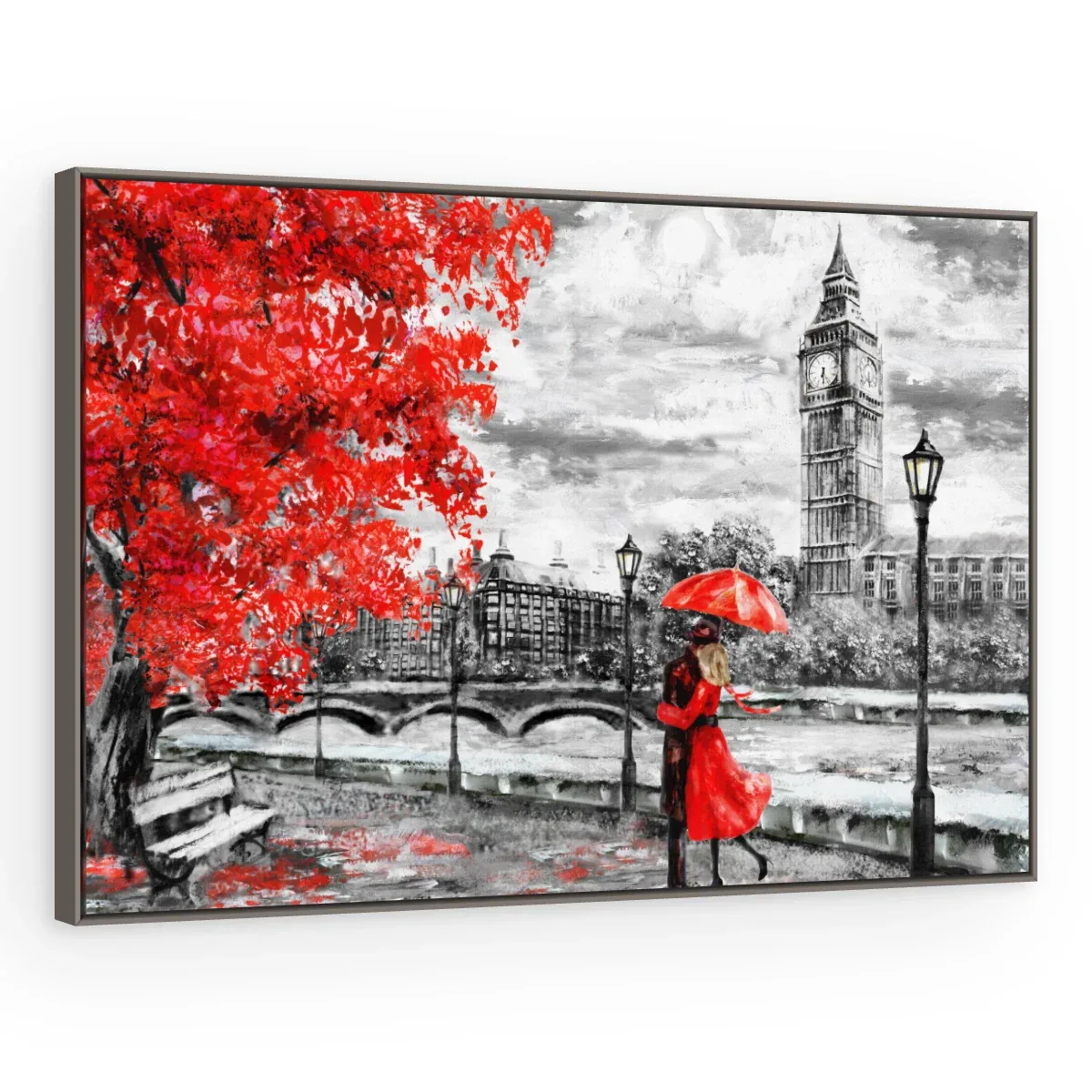Quadro Decorativo Canvas Londres Romântica - CI0151