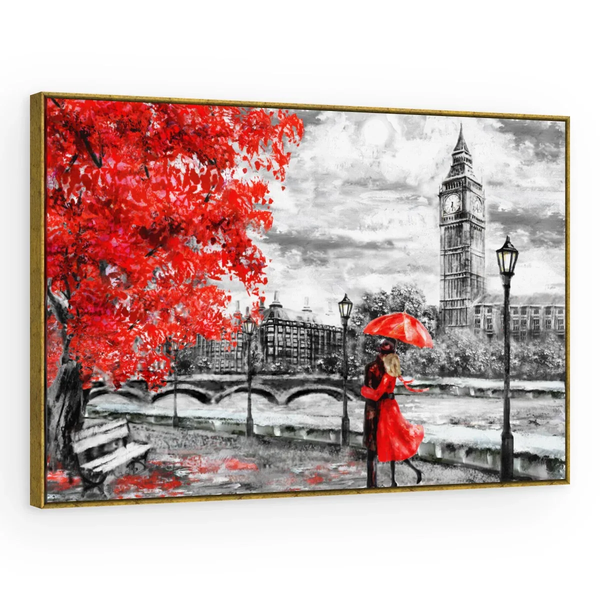 Quadro Decorativo Canvas Londres Romântica - CI0151
