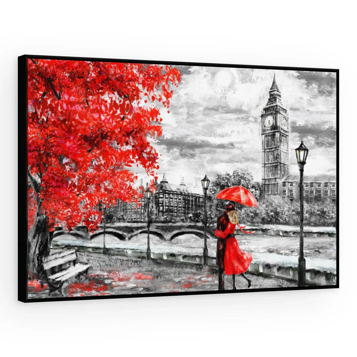 Quadro Decorativo Canvas Londres Romântica - CI0151