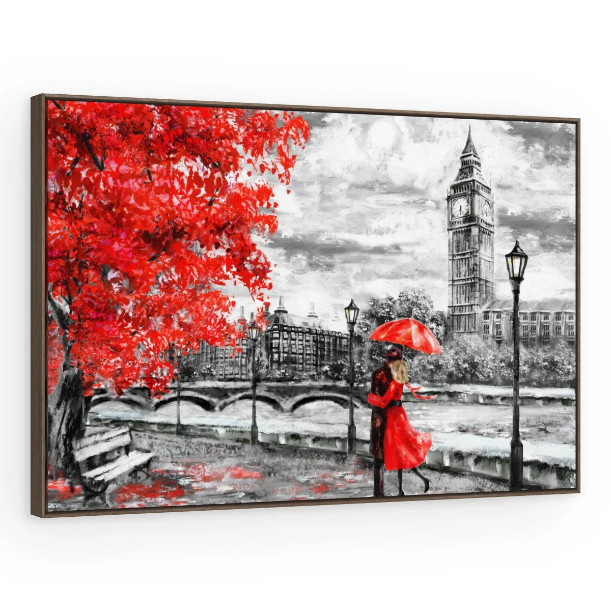 Quadro Decorativo Canvas Londres Romântica - CI0151