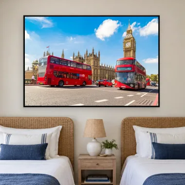 Quadro Decorativo Canvas Londres Vibrante - CI0159