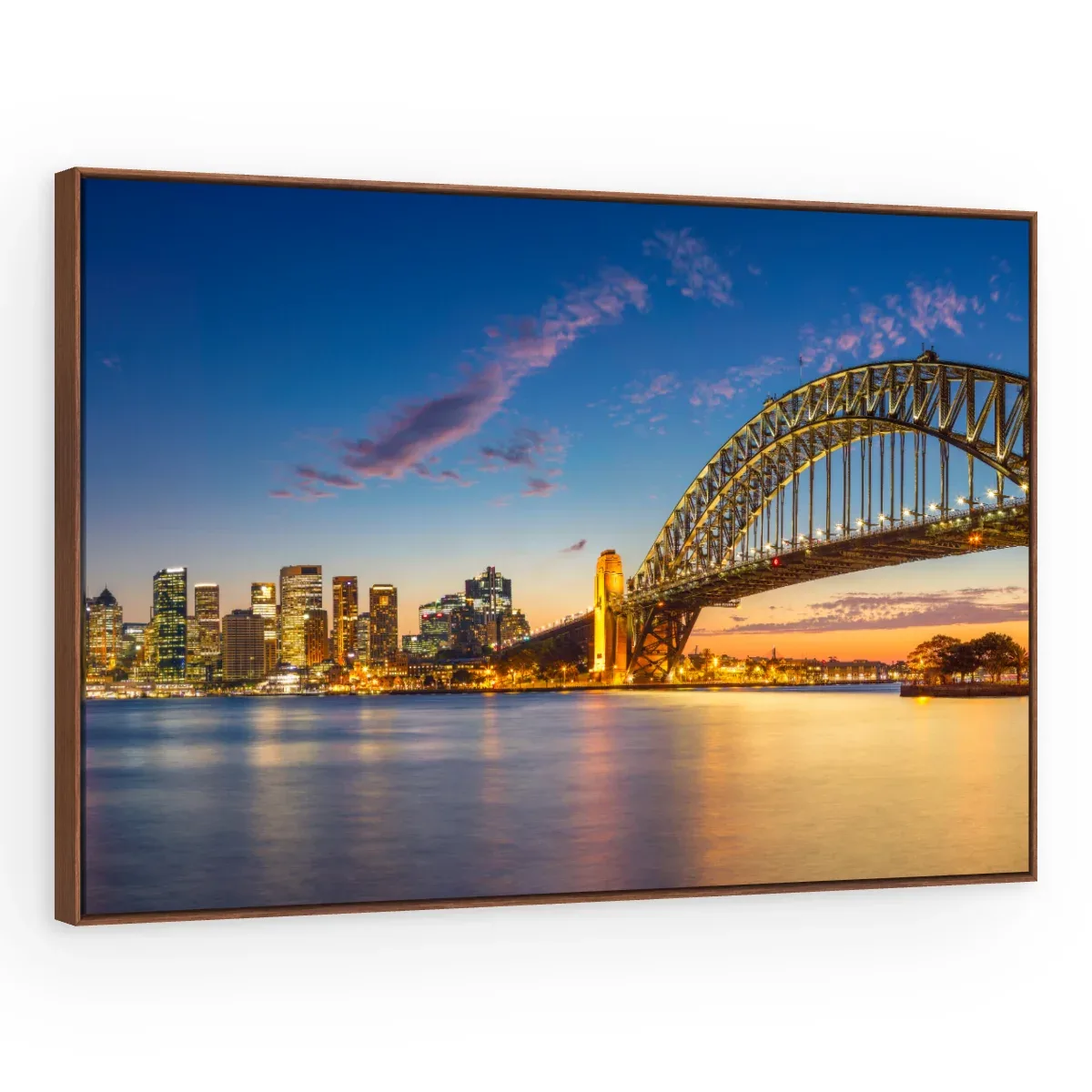 Quadro Decorativo Canvas Sydney Dourada - CI0160