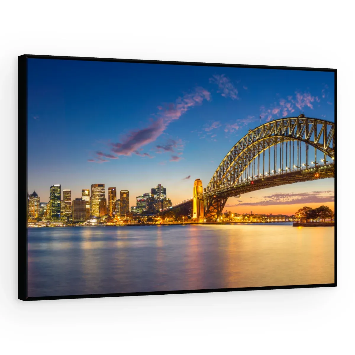 Quadro Decorativo Canvas Sydney Dourada - CI0160