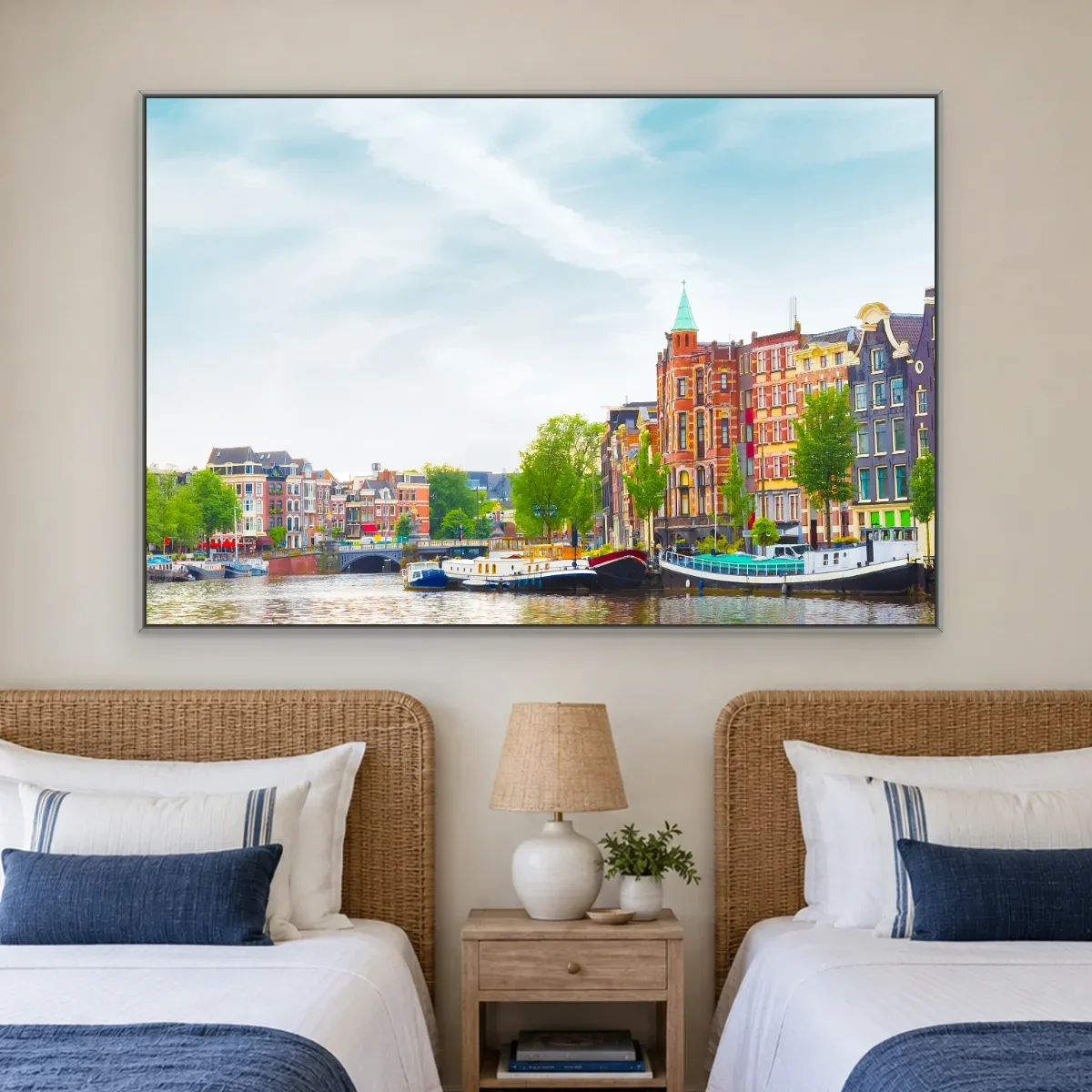 Quadro Decorativo Canvas Amsterdã Colorida - CI0161