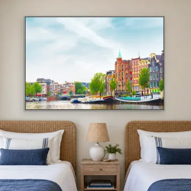 Quadro Decorativo Canvas Amsterdã Colorida - CI0161