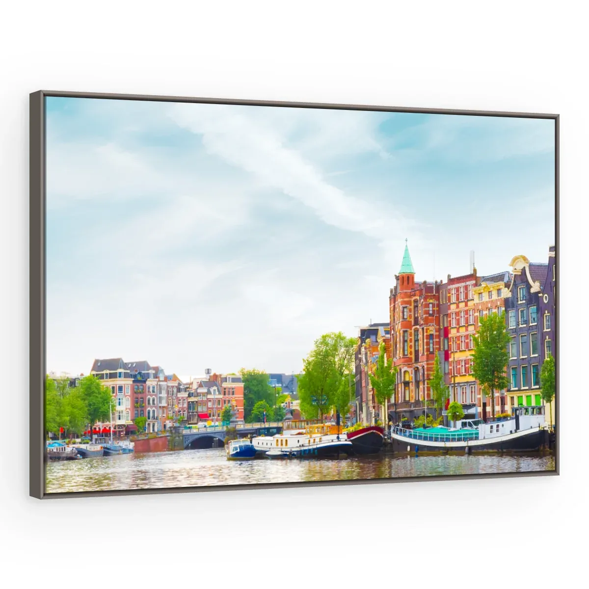 Quadro Decorativo Canvas Amsterdã Colorida - CI0161