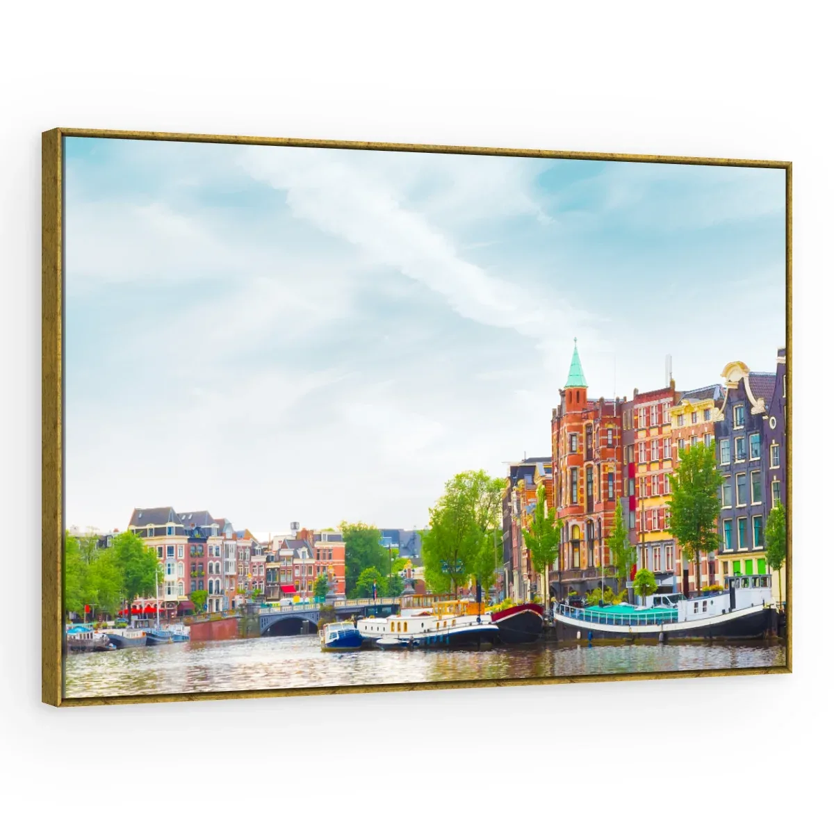 Quadro Decorativo Canvas Amsterdã Colorida - CI0161