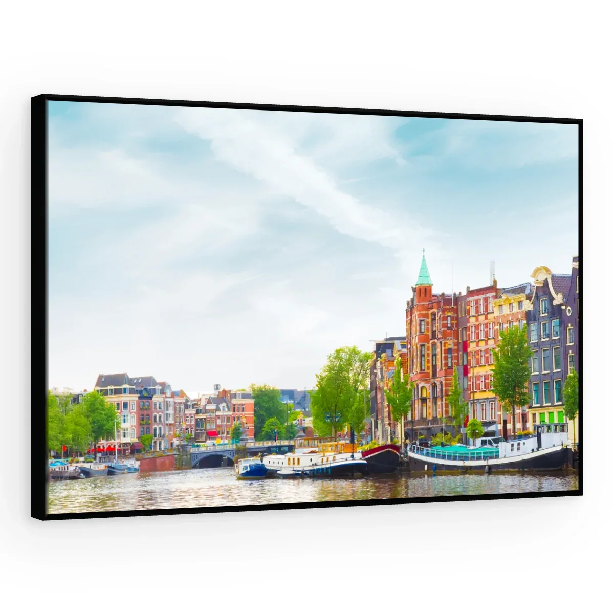 Quadro Decorativo Canvas Amsterdã Colorida - CI0161