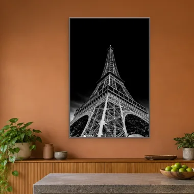 Quadro Decorativo Canvas Eiffel Contrastante - CI0165