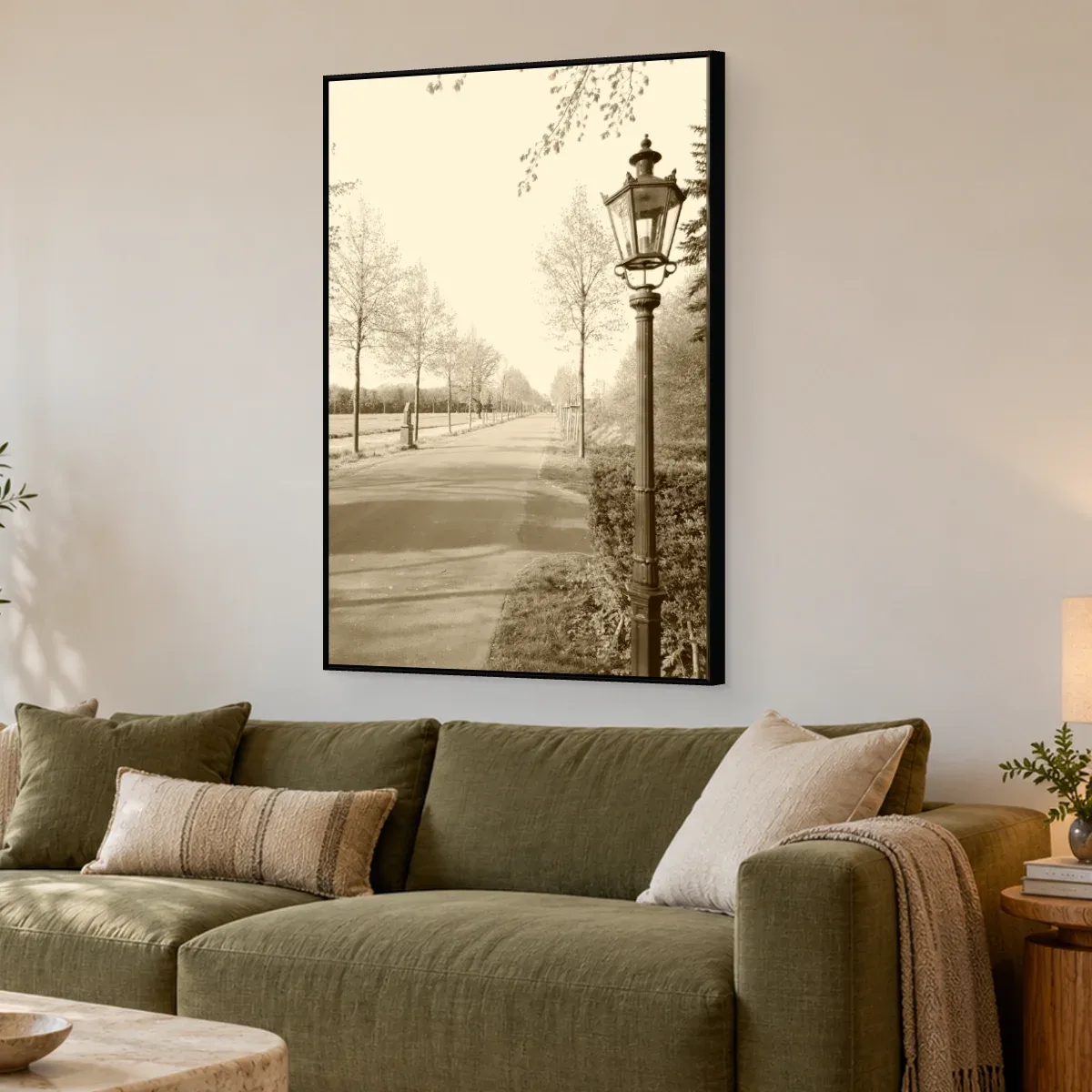 Quadro Decorativo Canvas Alameda Sépia - CI0168