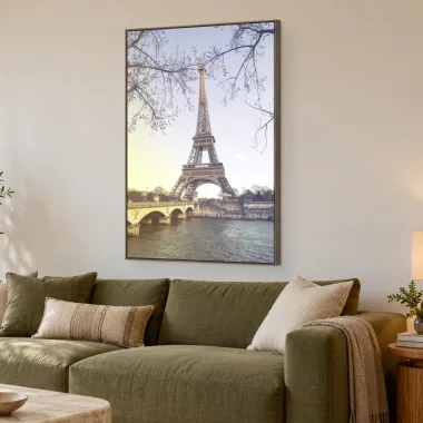 Quadro Decorativo Canvas Eiffel Suave - CI0171