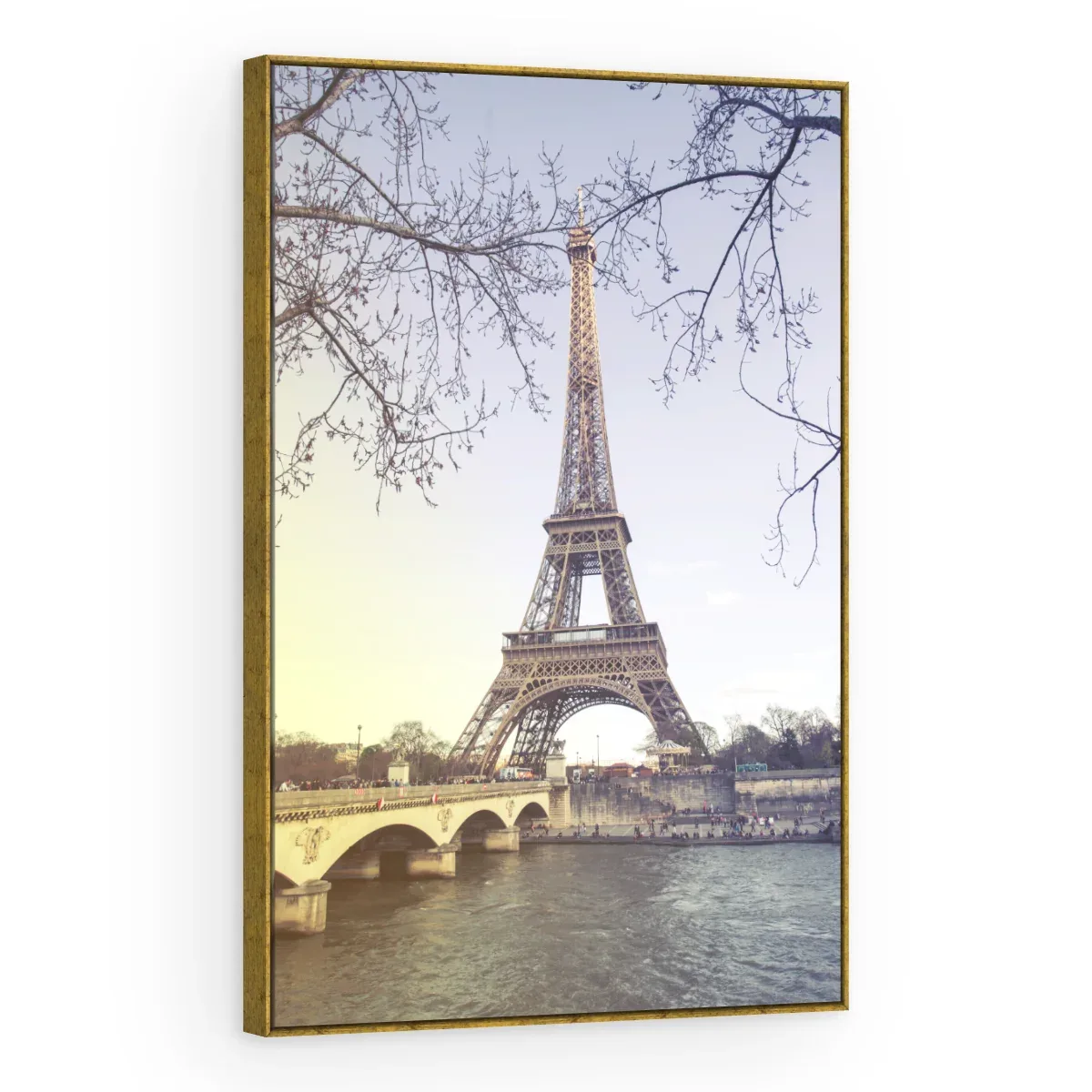 Quadro Decorativo Canvas Eiffel Suave - CI0171