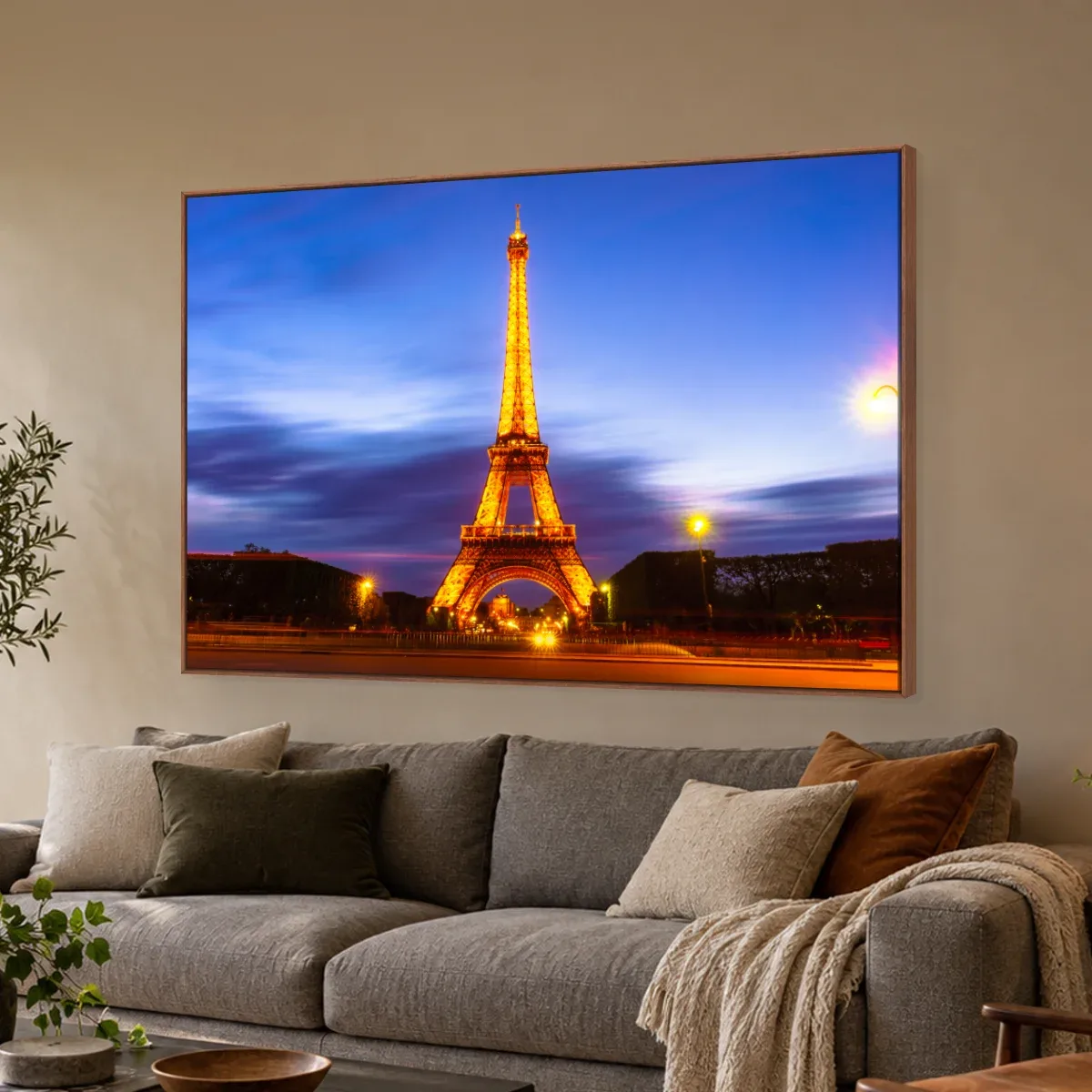 Quadro Decorativo Canvas Eiffel Noturna - CI0172
