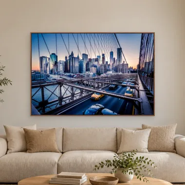 Quadro Decorativo Canvas Brooklyn Movimentada - CI0179
