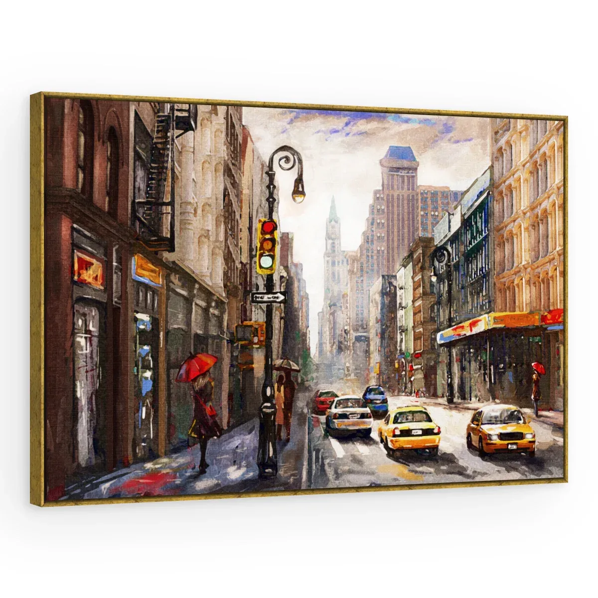 Quadro Decorativo Canvas Avenida Colorida - CI0181