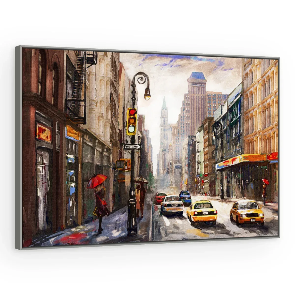 Quadro Decorativo Canvas Avenida Colorida - CI0181