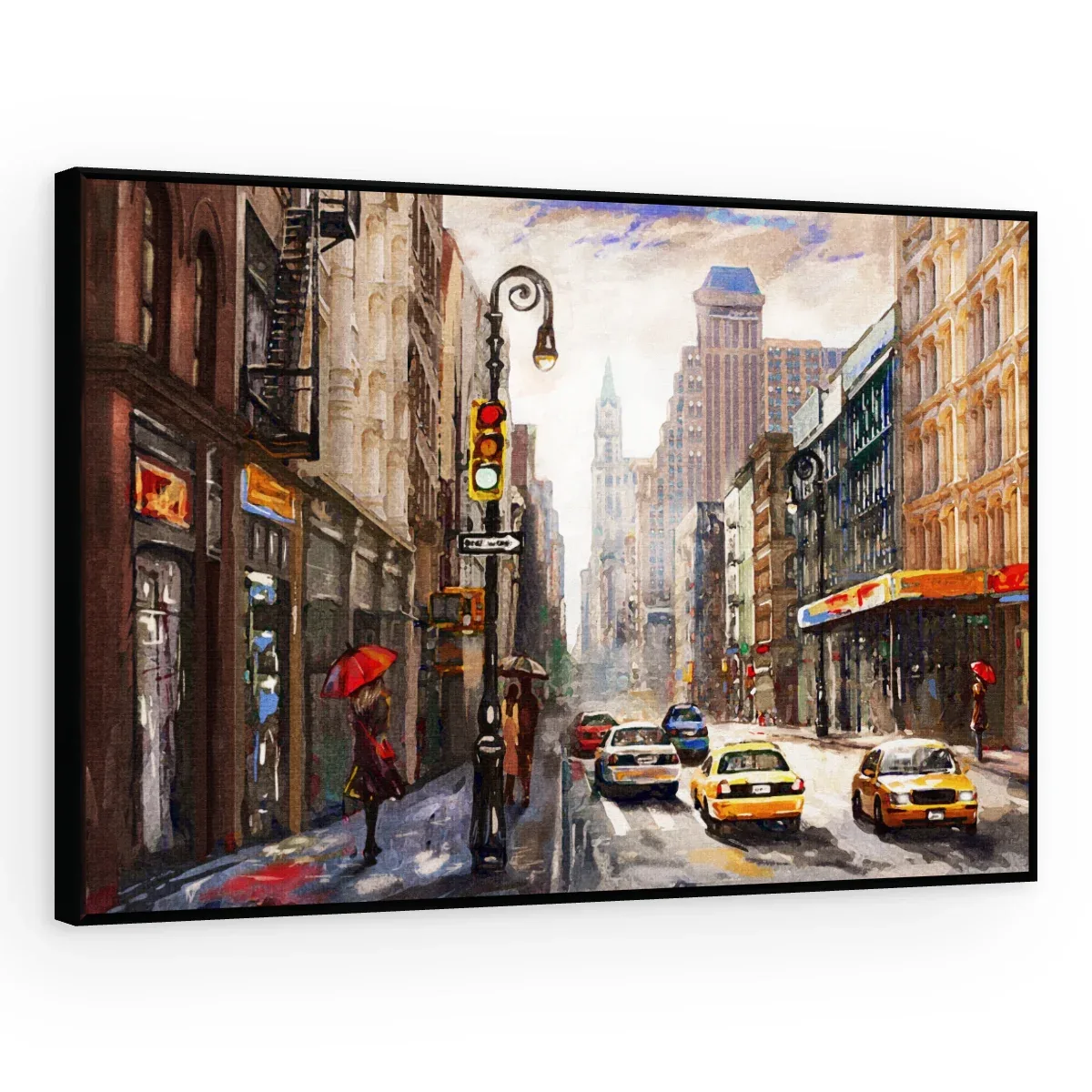 Quadro Decorativo Canvas Avenida Colorida - CI0181