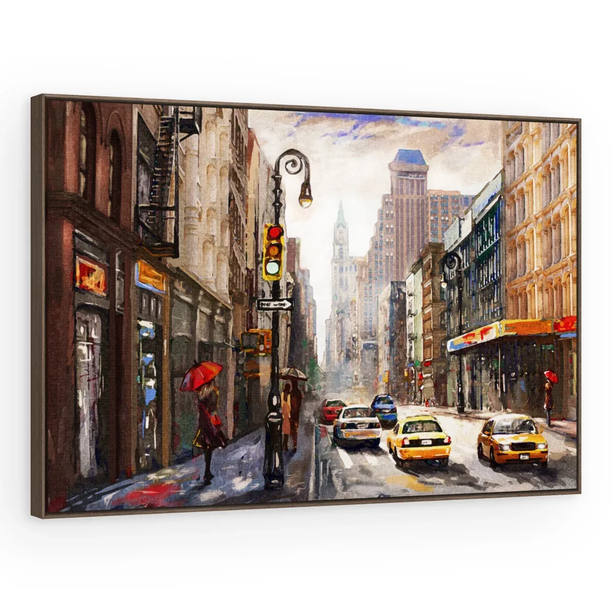 Quadro Decorativo Canvas Avenida Colorida - CI0181
