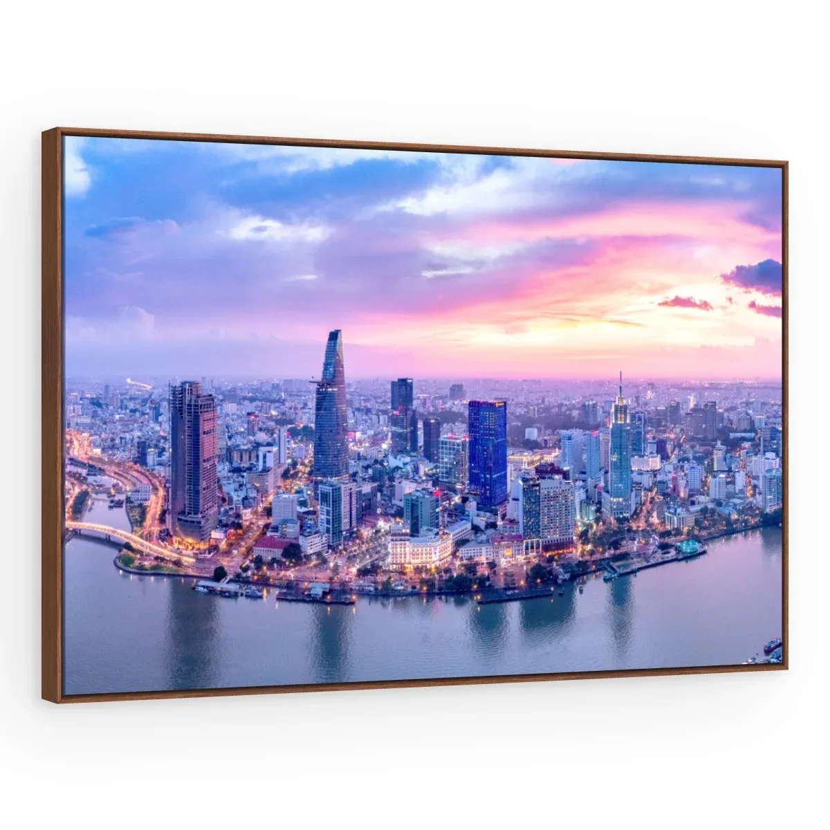 Quadro Decorativo Canvas Saigon Rosada - CI0184