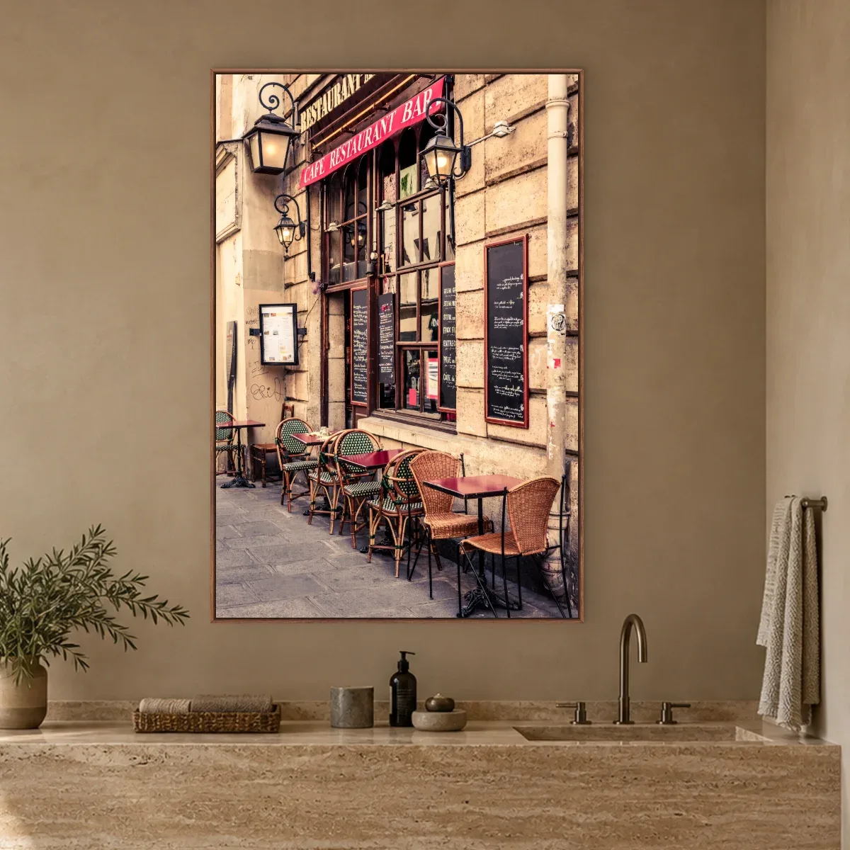 Quadro Decorativo Canvas Bistrô Parisiense - CI0185