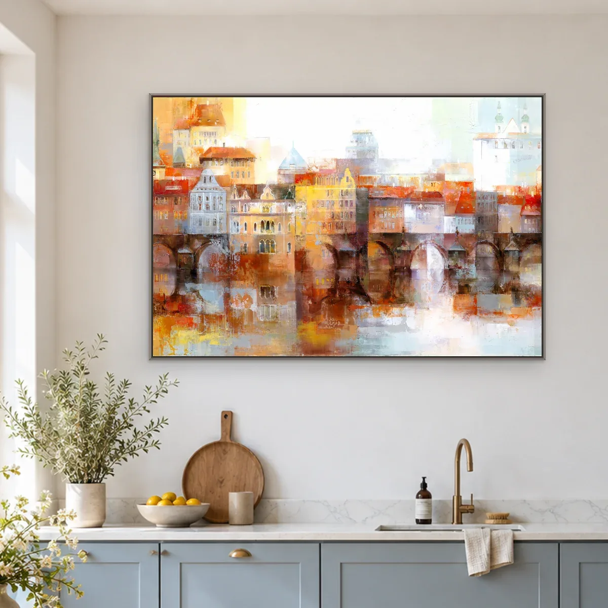 Quadro Decorativo Canvas Praga Abstrata - CI0186