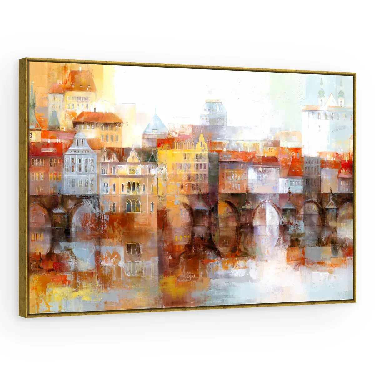 Quadro Decorativo Canvas Praga Abstrata - CI0186