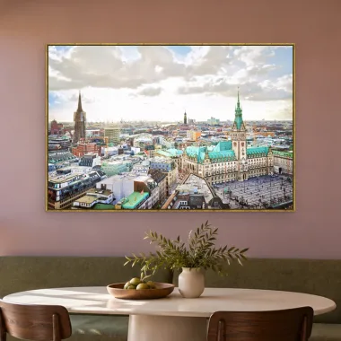 Quadro Decorativo Canvas Hamburgo Panorâmica - CI0187