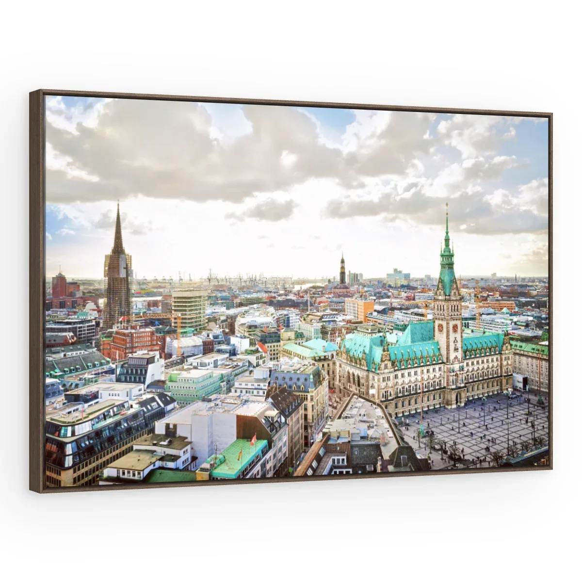 Quadro Decorativo Canvas Hamburgo Panorâmica - CI0187
