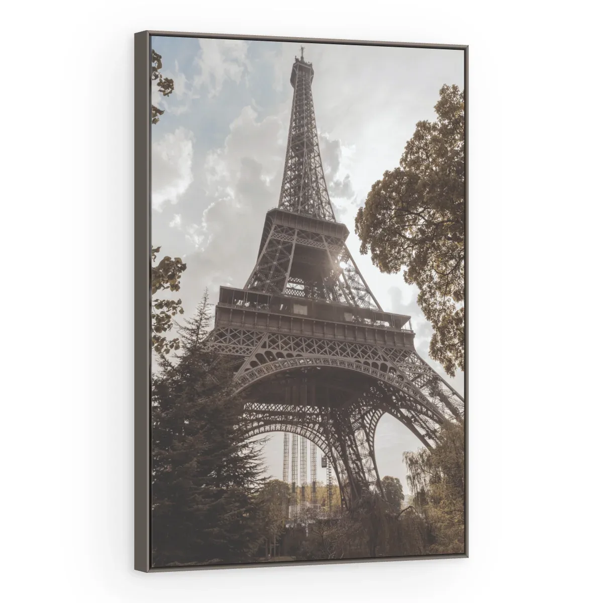 Quadro Decorativo Canvas Eiffel Arborizada - CI0196