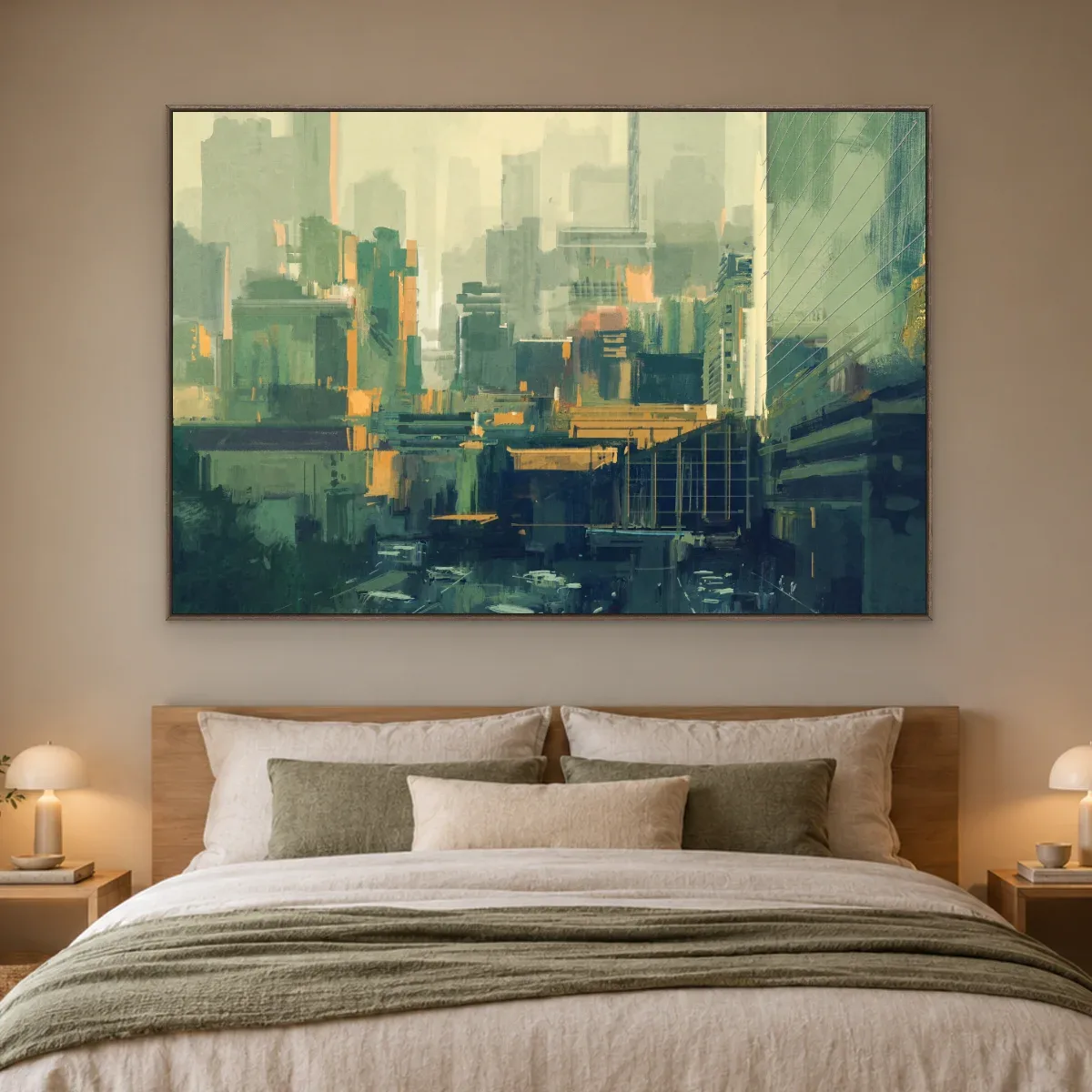 Quadro Decorativo Canvas Cidade Abstrata - CI0198