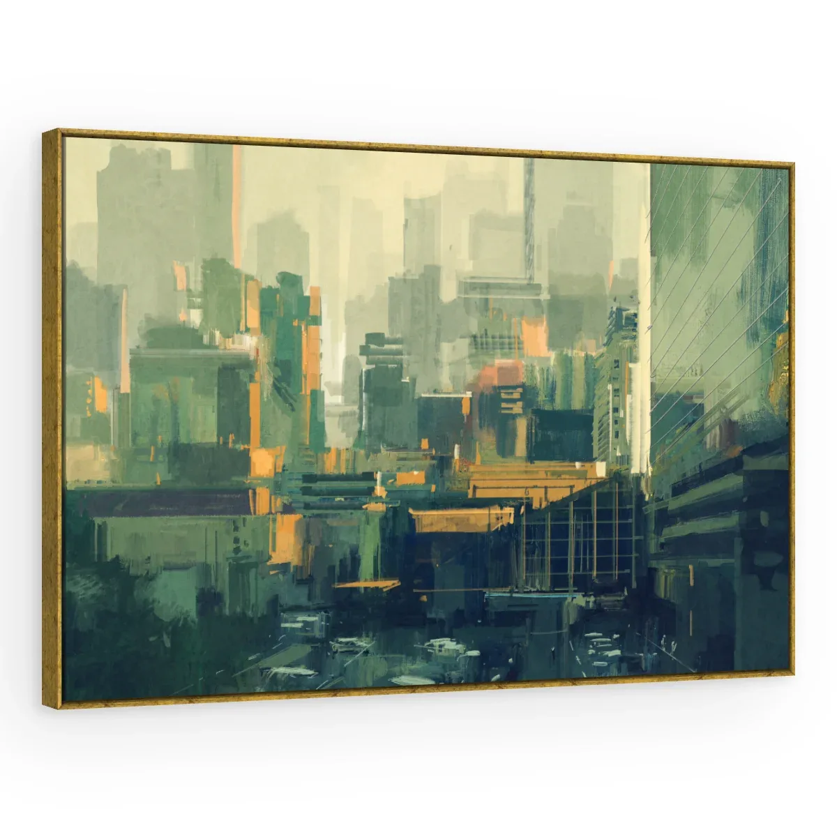 Quadro Decorativo Canvas Cidade Abstrata - CI0198