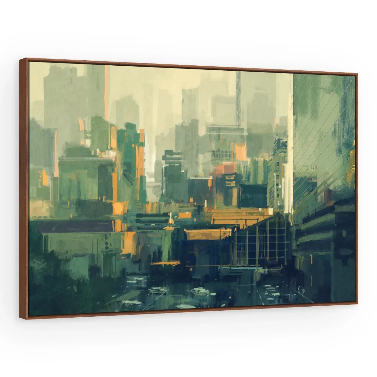 Quadro Decorativo Canvas Cidade Abstrata - CI0198